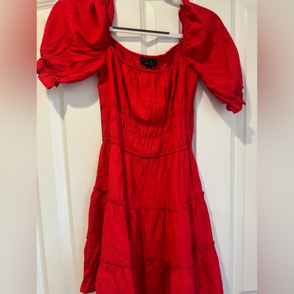 Trixxi Red High Low Dress